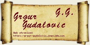 Grgur Gudalović vizit kartica